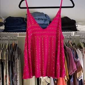 Free People beaded tank top